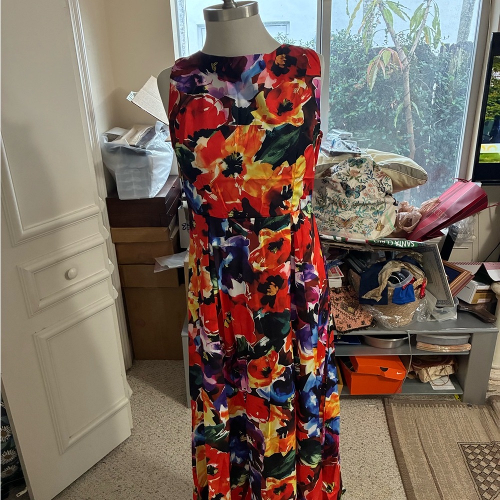 Floral Multicolor Sleeveless Dress